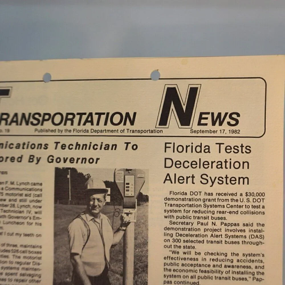 1982 State of Florida Department of Transportation 3 Bulletins